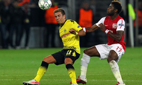 A Champions League football match