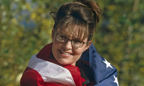 Sarah Palin with US flag