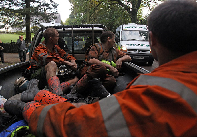 Gleision colliery rescue: Mine rescue workers prepare to join the continuing operation