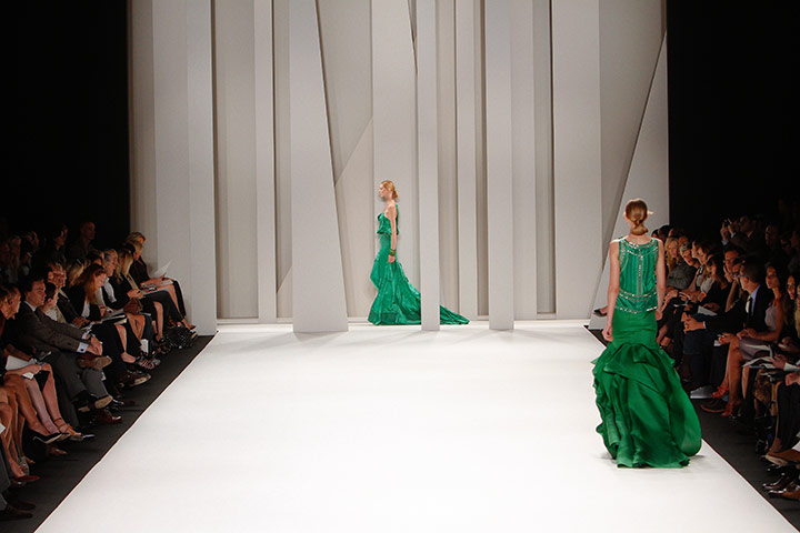 New York Fashion Week: Carolina Herrera Spring 2012 show at Lincoln Centre