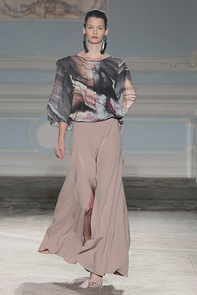 London Fashion Week Day 2: A model at the Maria Grachvogel S/S 2012 during London Fashion Week