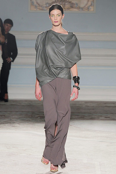 London Fashion Week Day 2: A model at the Maria Grachvogel S/S 2012 during London Fashion Week