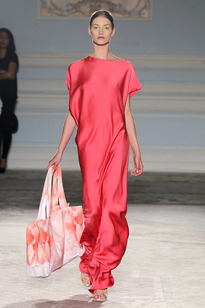 London Fashion Week Day 2: A model at the Maria Grachvogel S/S 2012 during London Fashion Week