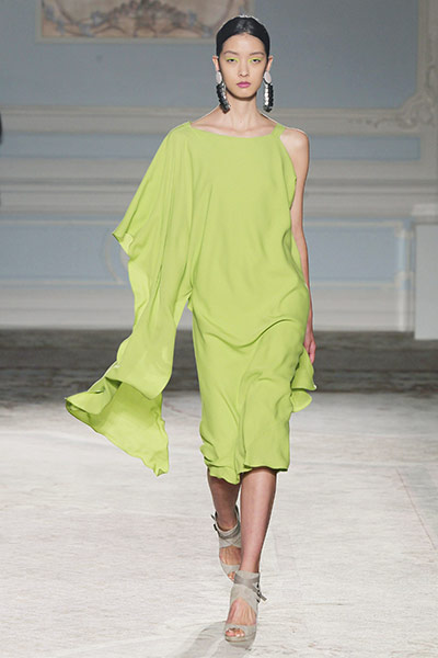London Fashion Week Day 2: A model at the Maria Grachvogel S/S 2012 during London Fashion Week