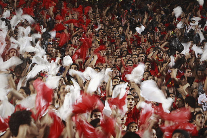 24 Hours: Fans of Egypt's Al-Ahly celebrate in Cairo
