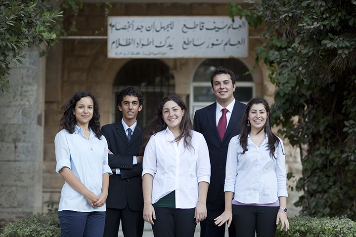 Levene West Bank: Students at the Quaker administered Ramallah Friends School