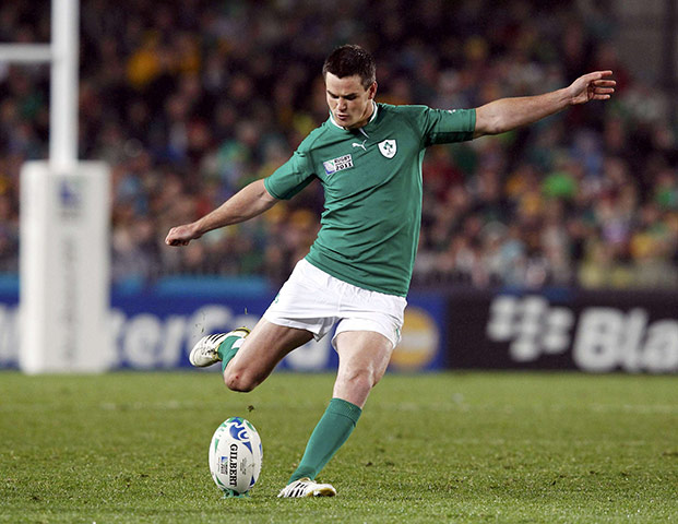 Australia v Ireland: Ireland's Jonathan Sexton kicks a penalty in their match against Australia 