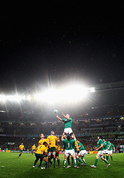Australia v Ireland: An uncontested Paul O'Connell easily wins a line-out for Ireland
