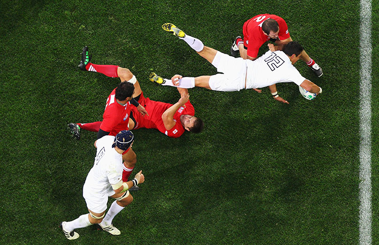 England rugby: England v Georgia - IRB RWC 2011 Match 18