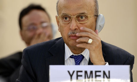 Yemeni foreign minister Abu Bakr al-Qirbi