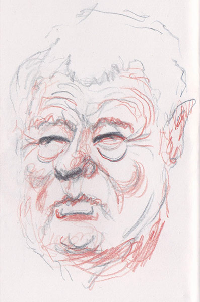 Steve Bell caricatures: Paddy Ashdown