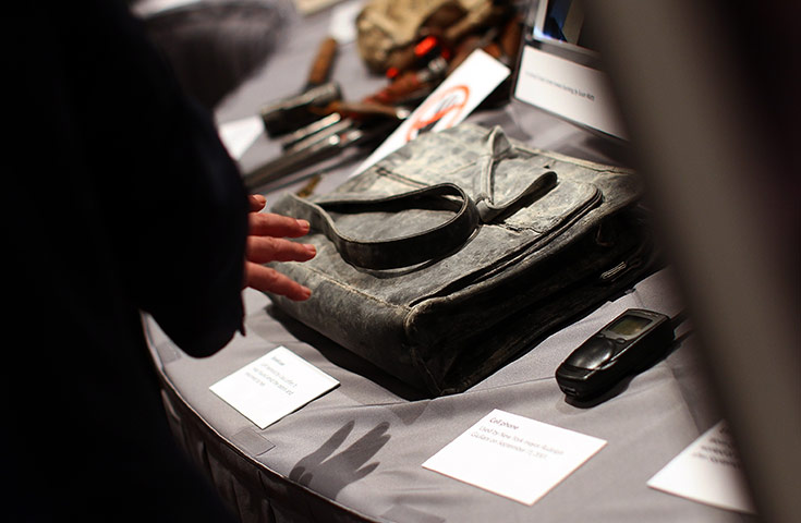 September 11 exhibition: Items that were recovered from the site of the World Trade Centre