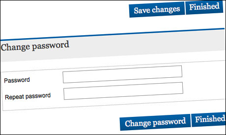 Screenshot of the Guardian registration system
