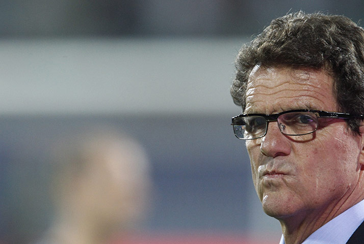 Bulgaria v England: England football manager Fabio Capello