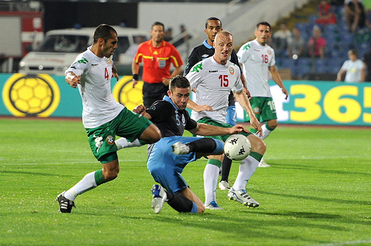 Bulgaria v England: Gary Cahill opens the scoring for England against Bulgaria
