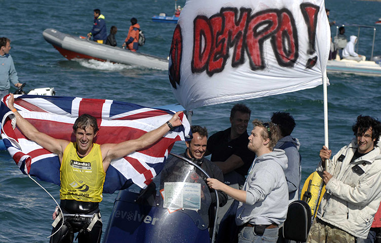 Team GB 2012 Sailors: Nick Dempsey winning the 3 RSX World Windsurfer title at Portland Harbour