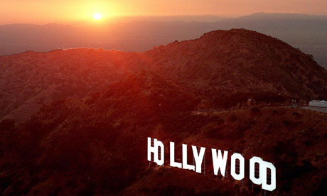 The Hollywood sign on Mount Lee in Los Angeles