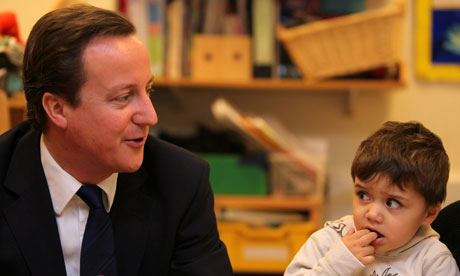 David Cameron visits Westminster's Children Society.