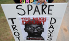 Troy Davis protester in Georgia