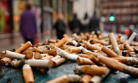 Cigarette butts