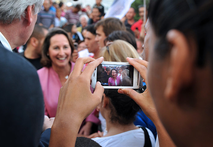 24 hours in pictures: Segolene Royal in Nimes