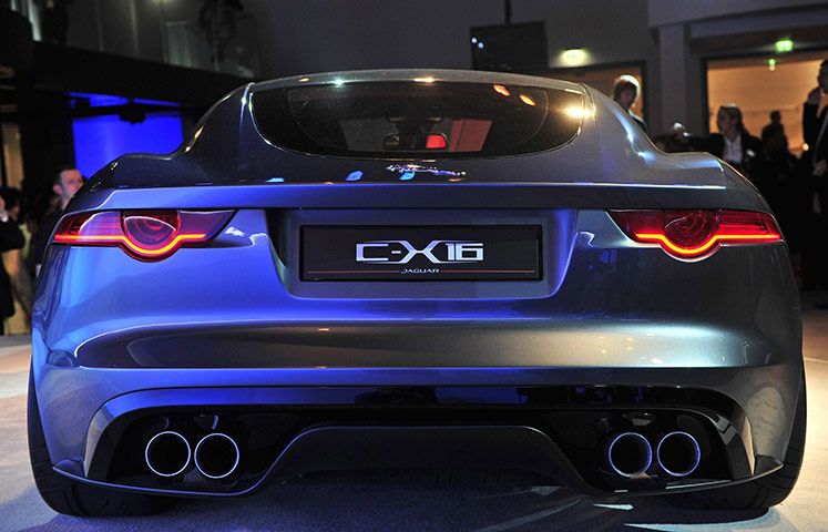 Week in Business: The rear of the Jaguar C-X16 concept sports car at the Frankfurt motor show