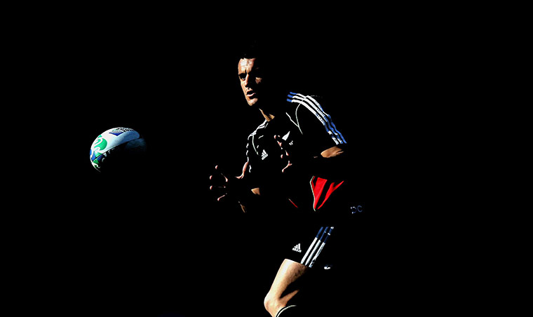 Pix of the week: New Zealand's Dan Carter during the Captain's Run at Eden Park