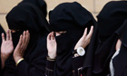 Saudi women praying in Riyadh