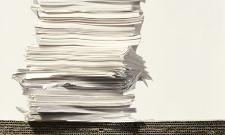 Stack of reports