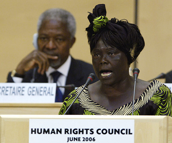 Wangari Maathai: Human Rights Council in Geneva