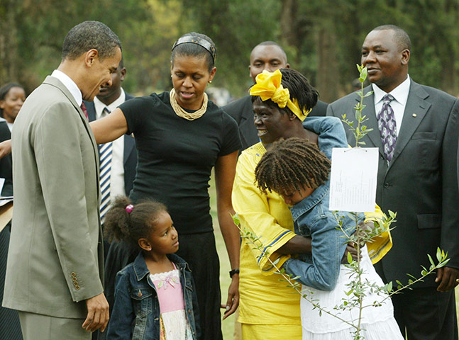 Wangari Maathai: US Senator Barack Obama