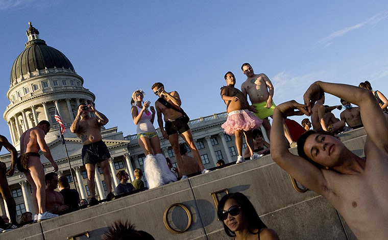 Undie run in Utah: Undie run in Utah