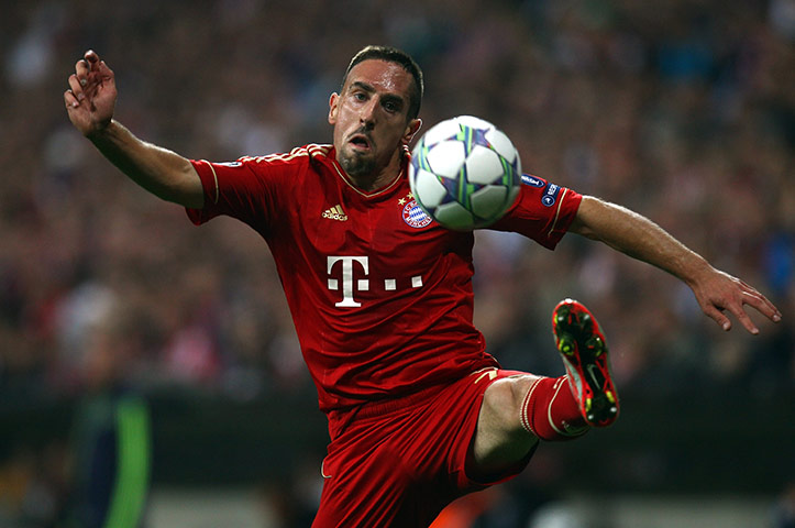 Champions League Tuesday: Bayern Munich's Franck Ribery controls the ball