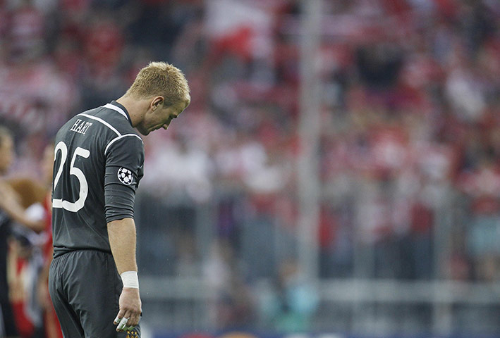 Champions League Tuesday: A dejected Joe Hart at the end of Manchester City's 2-0 defeat to Bayern