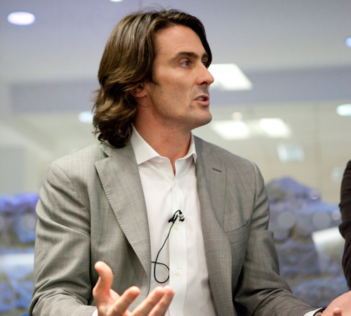 Niall Dunne speaking at the Quarterly event