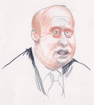 Steve Bell at Labour: Liam Byrne