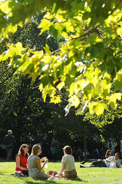 Hot weather in the UK: People enjoy the sun in St James's Park