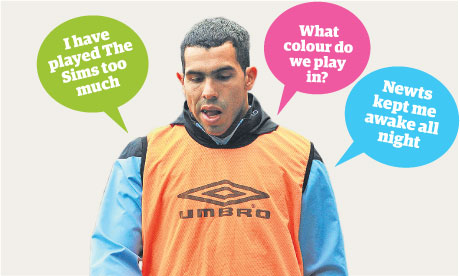Excuses, excuses … Carlos Tevez.