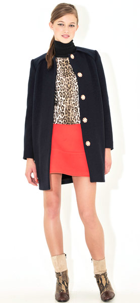 Line-up: sixties: Navy coat