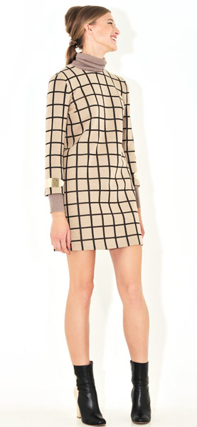 Line-up: sixties: Dress with metal-cuff detail