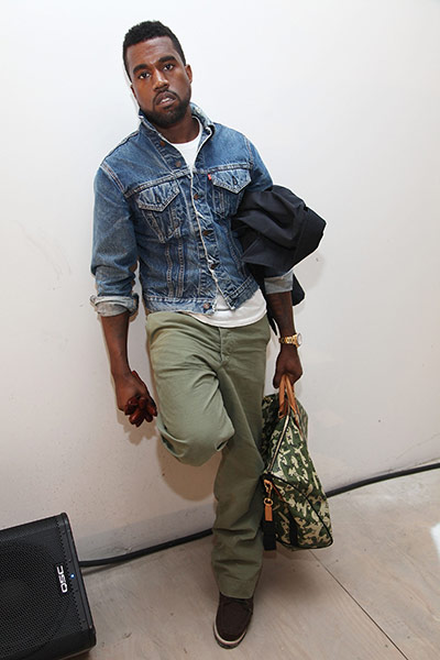 Kanye West: Kanye West attends a presentation of the Band Of Outsiders