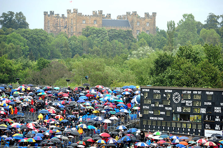 England v India: Rain stops play