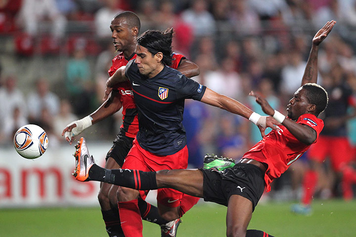 Europa League: Atletico Madrid's Falcao brushes aside the challenges of Rennes defenders