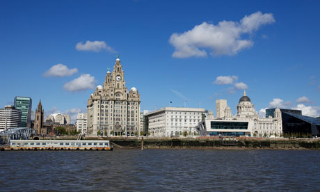 The Pier Head waterfront in Liverpool