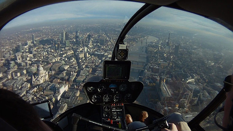 Indian summer: Helicopter pilot Ali's view over London