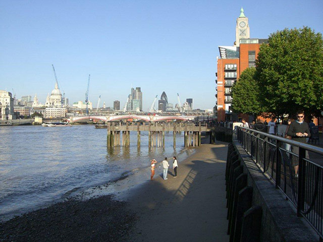 Indian summer: London's South Bank beach