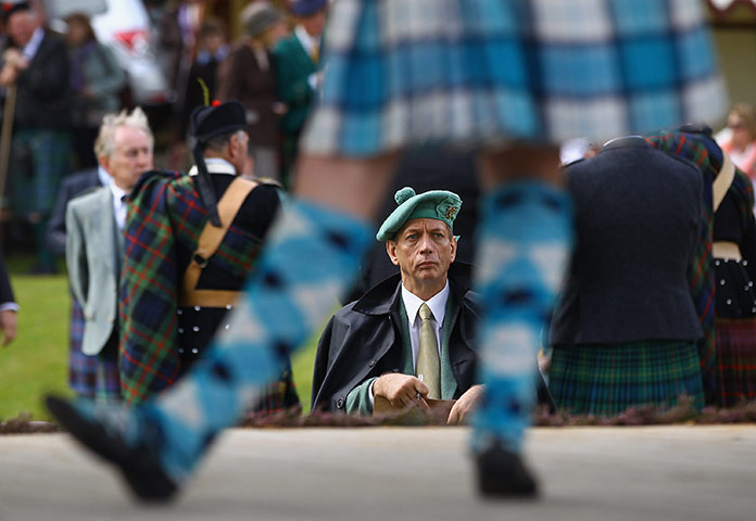 24 hours: Braemar, Scotland: Competitors take part in the highland dancing