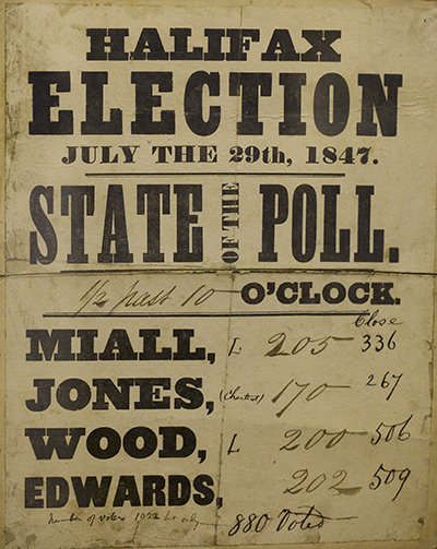 Working Class library: A State Of The Poll from the election in Halifax in 1847