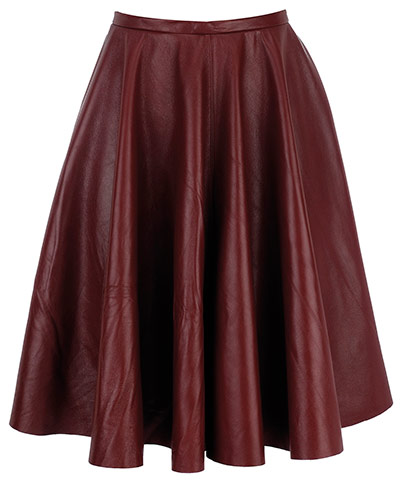 Key trends: skirts: Leather skirt