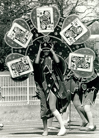 Archives Awareness: A young girl at May Festival celebrations in Wormwood Scrubs, May 1982.